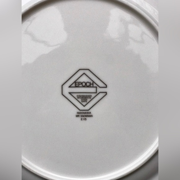 Vintage Discontinued NORITAKE EPOCH Mr. Snowman Illustrated Dinner Plate - Picture 8 of 8